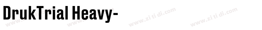 DrukTrial Heavy字体转换